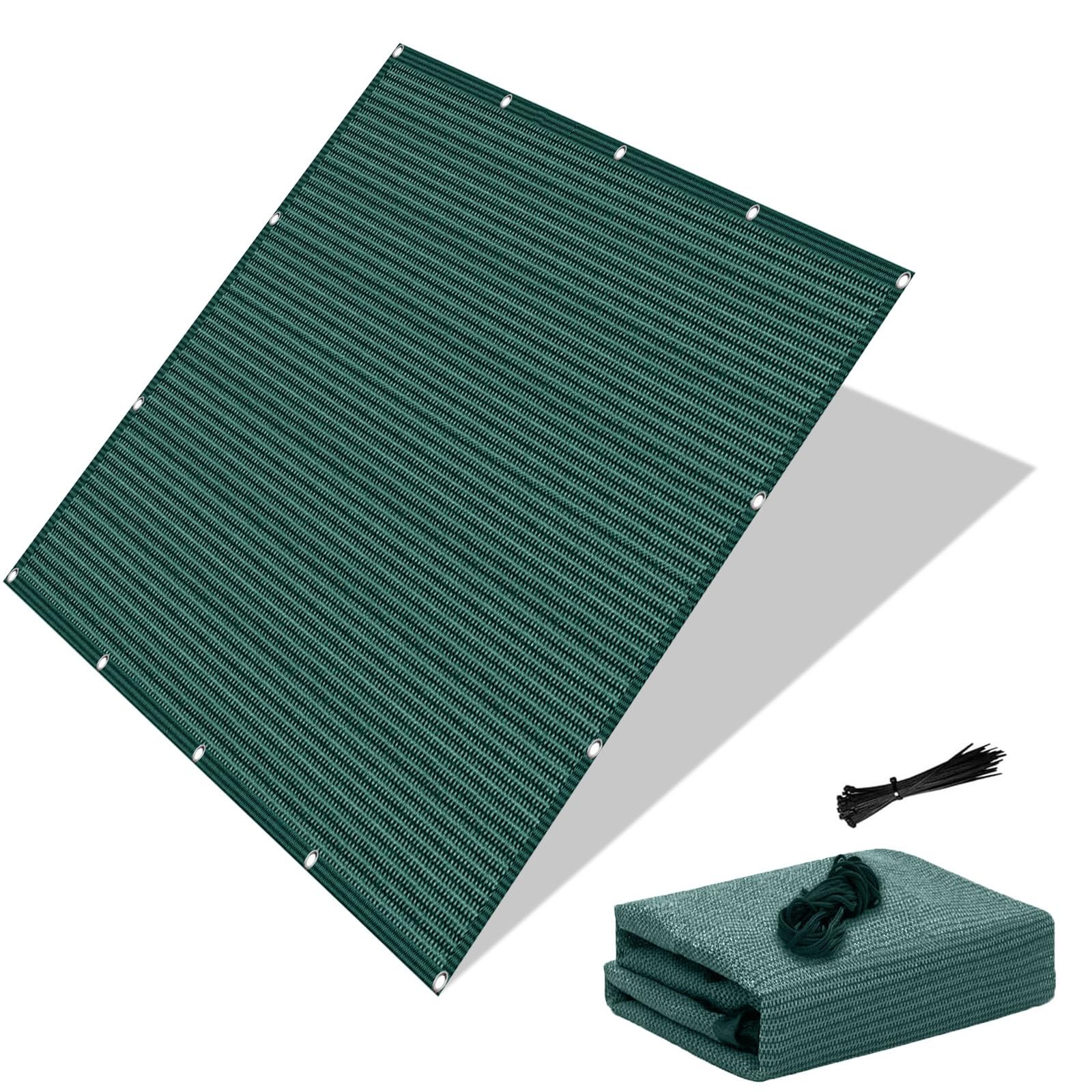 Auvent 1.3 x 3.2 m vert foncé idéal pour ombrager le balcon