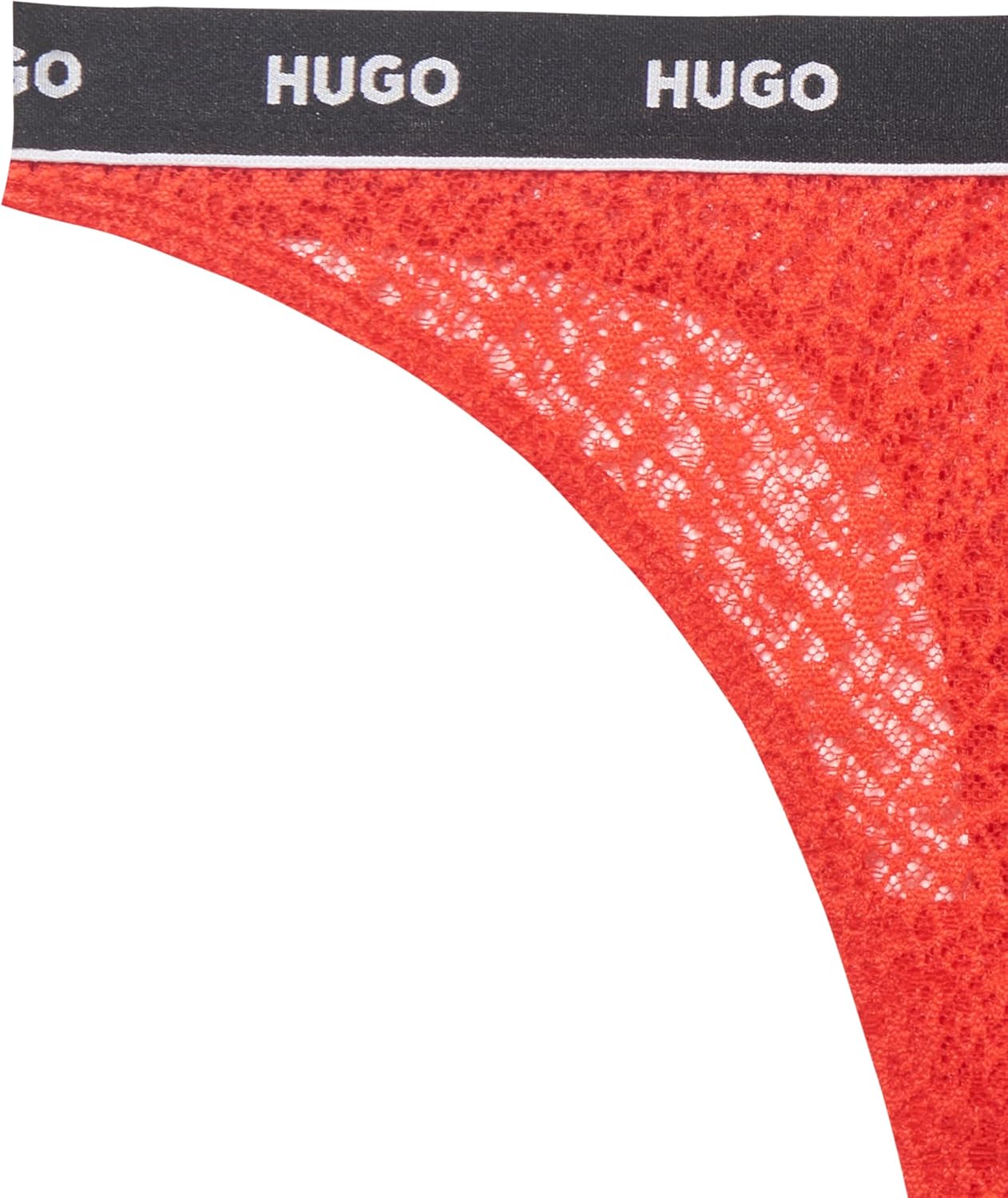 HUGO womens 3-pack Repeat Logo Lace Thongs - Image 2