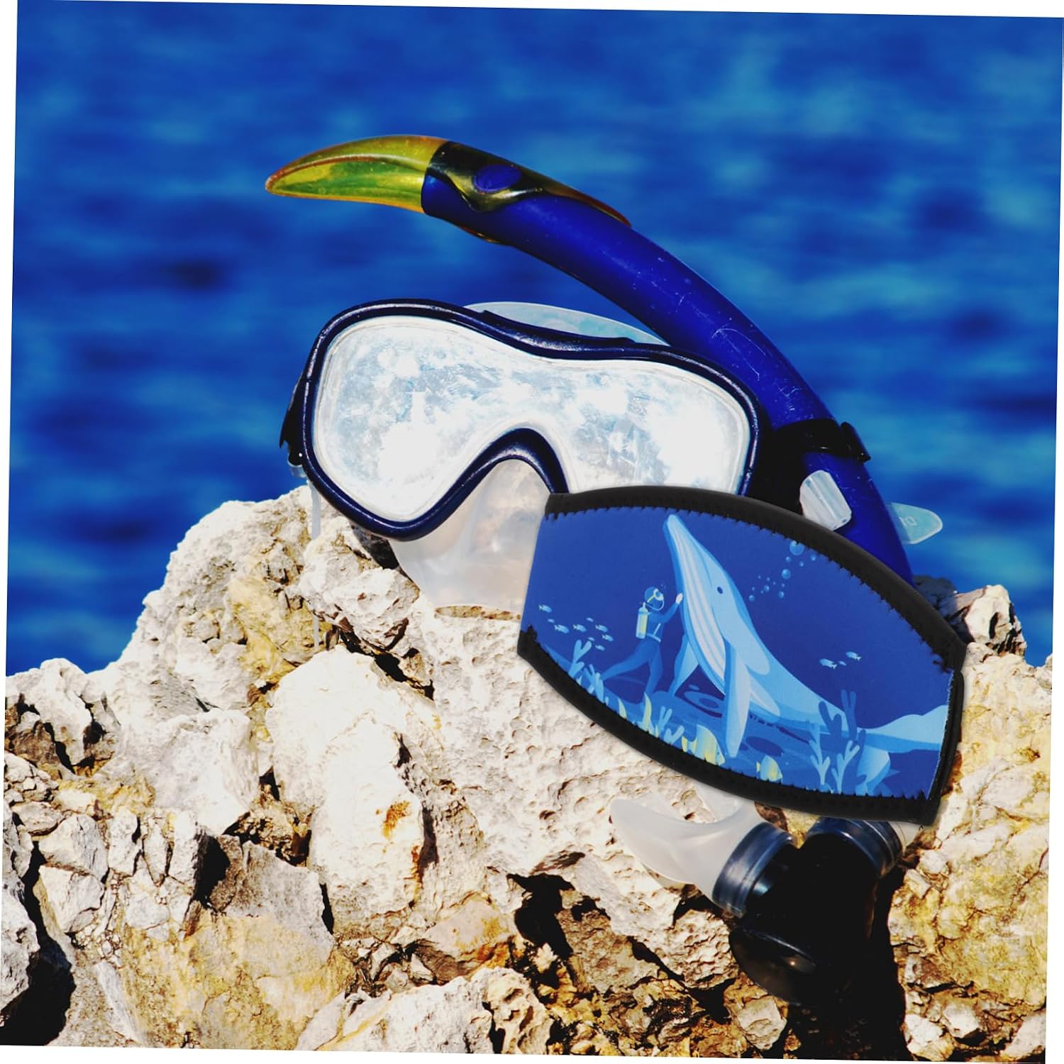 POPETPOP Diving Mask Strap Cover Goggle Strap Soft Pad Enhancer for Snorkeling Swim