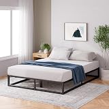 ZINUS Lit Joseph à cadre en métal 25 cm | Sommier à lattes | Support à lattes en bois | Rangement sous le lit | 140 x 200 cm | Noir - 1
