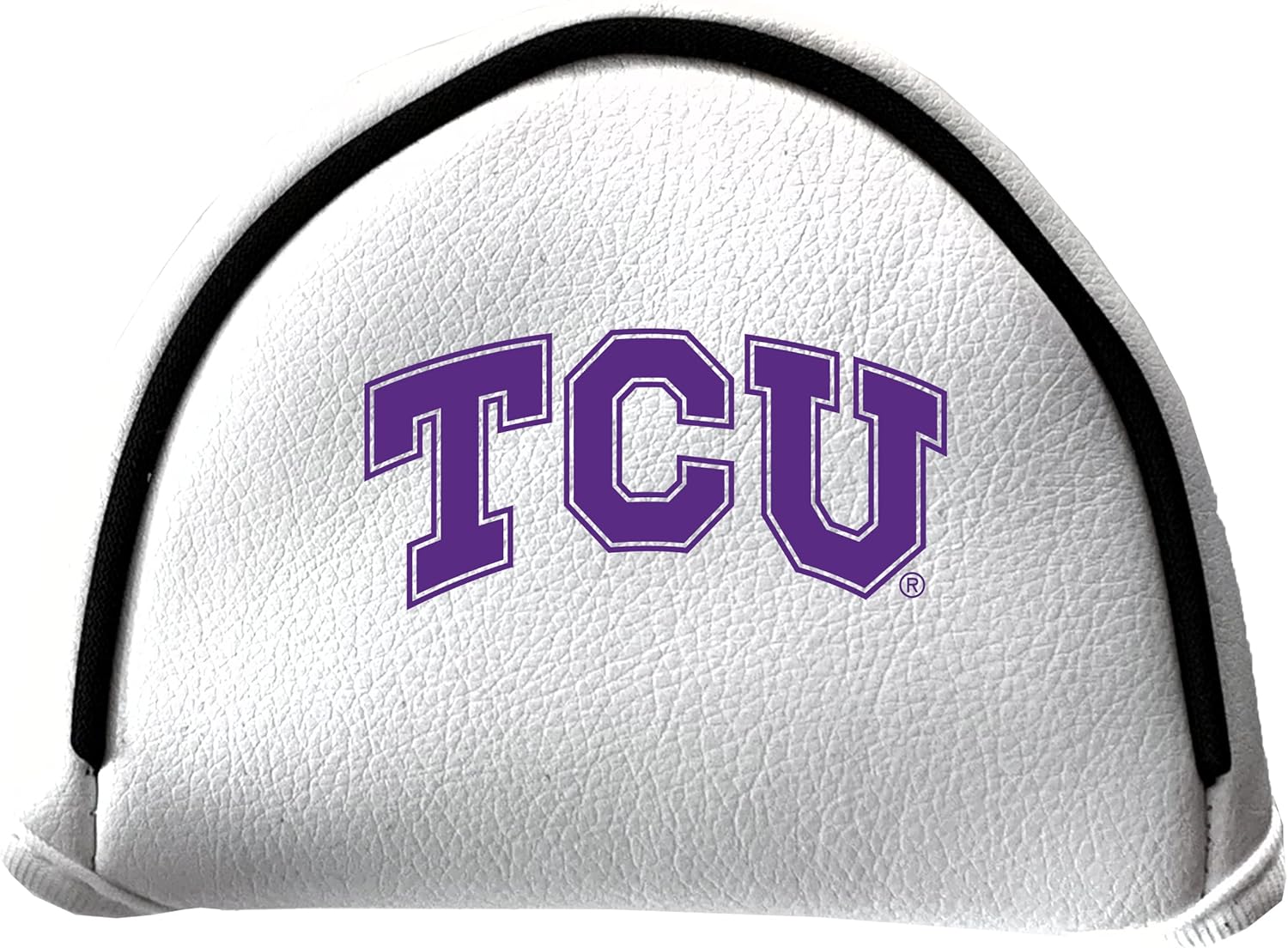 Team Golf NCAA Putter Cover - Mallet White, Fits Most Mallet Putters, Easily Slips on and Secures with Velcro Closure