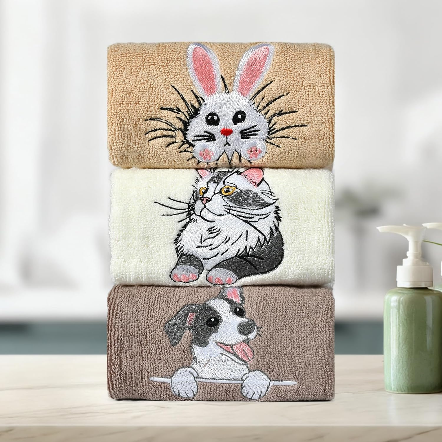 Hand Towels for Bathroom Kitchen 13.3x29.5 Inch Decorative Towels 3 Pcs (Fall Hand Towels) - Image 5