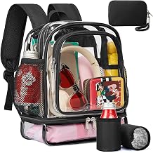 Vorspack Clear Backpack for Stadium Events - Black
