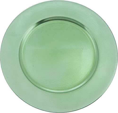 Vista 7 de SARO LIFESTYLE Placas de carga con diseño clásico (juego de 4) verde azulado