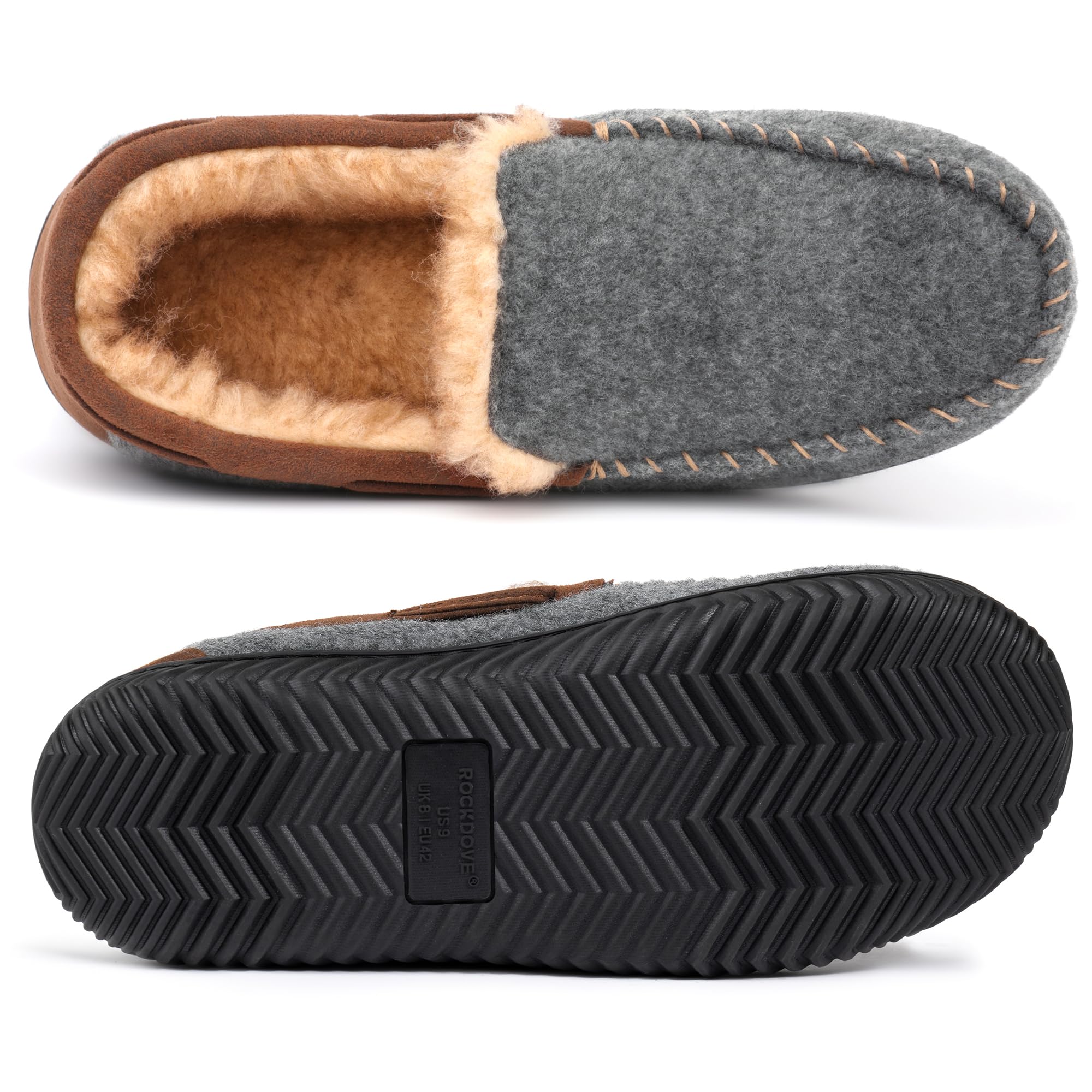 RockDove Pantofole Uomo Hearthfire in Memory Foam Moc