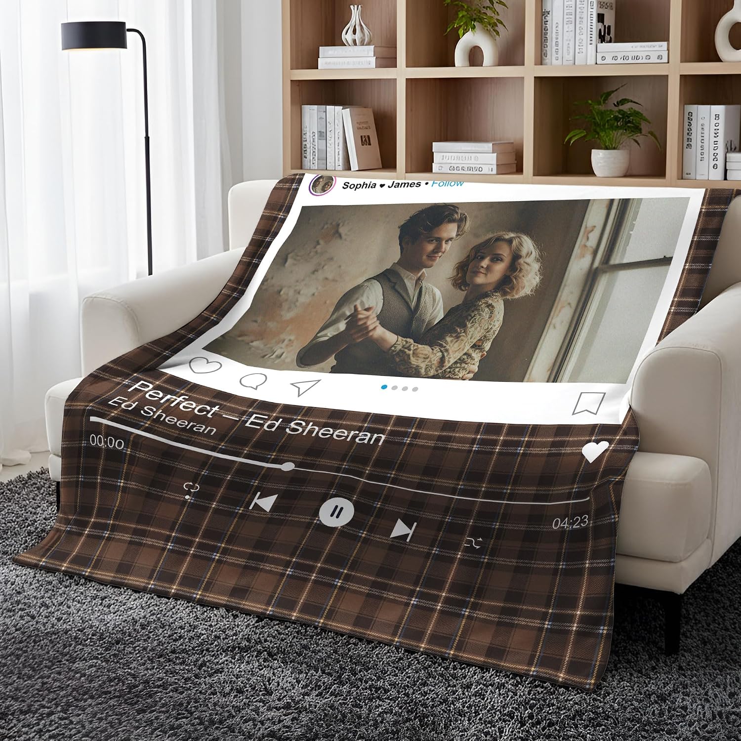Couple Blanket, Photo Blankets Customize, Custom Blankets with Photos, Personalized Gifts for Couples 2