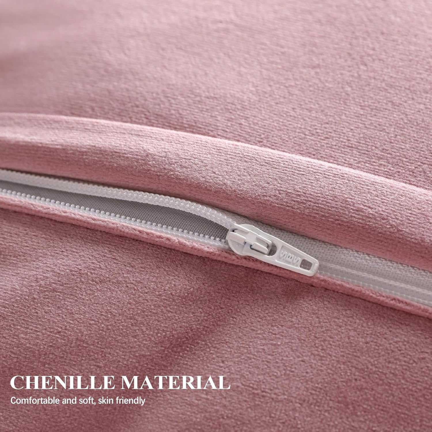 ISAENNE French Dark Peach Rectangle Throw Pillow Covers 12"x20" Set of 2, Solid Color Farmhouse Velvet Decoration Pillow Cover with Ruffles,Throw Pillow Case for Couch Sofa Bed Living Room Car