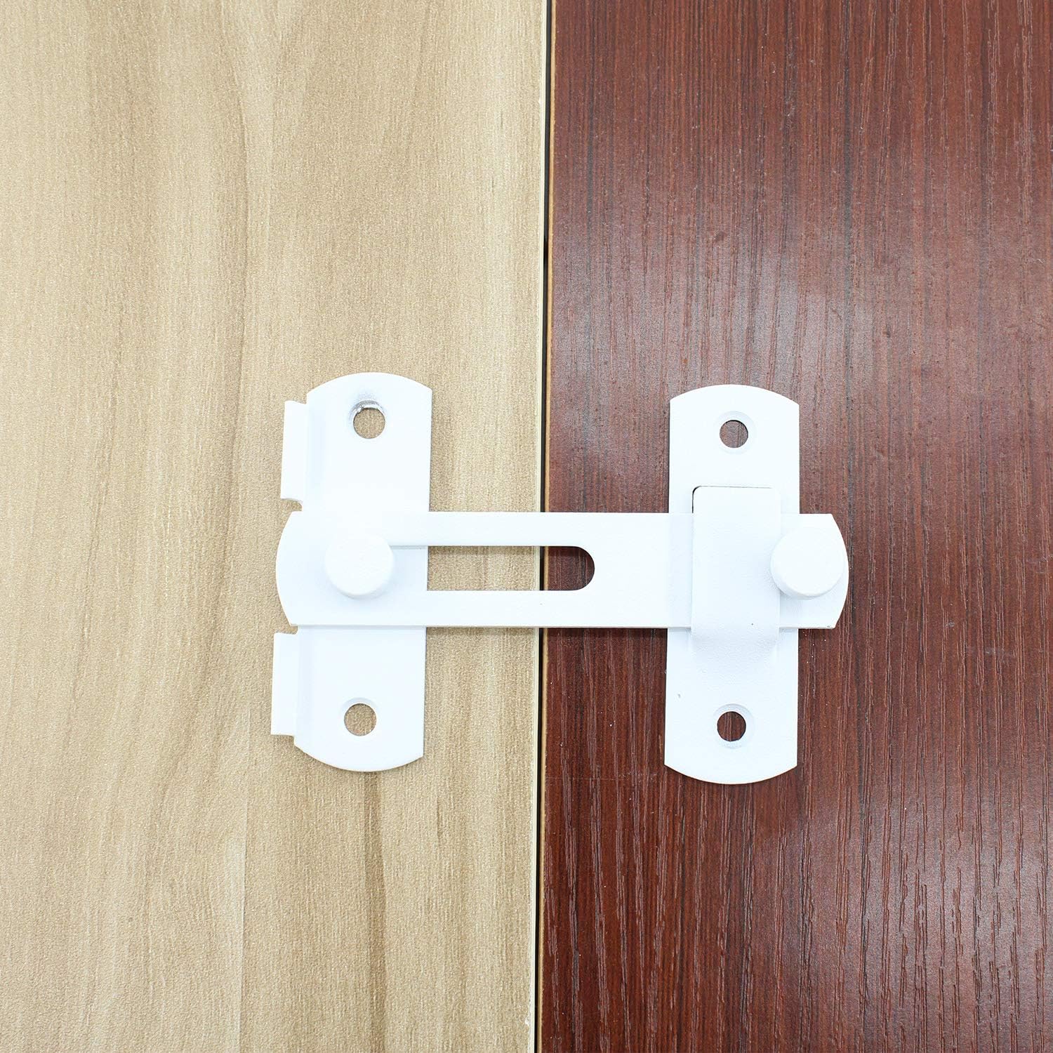 Stainless Steel Flip Latch Gate Latches Barn Door Latch Sliding Door Latch Safety Door Bolt Latch Lock for Pet Door Barn Door French Door (White)