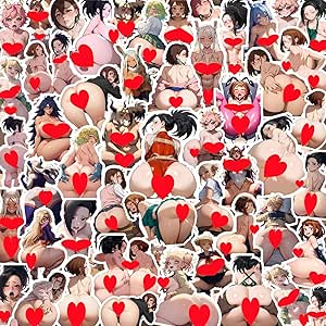 Amazon.com: 48Pcs Sexy Anime Stickers, Beauty Cartoon Naked Girl