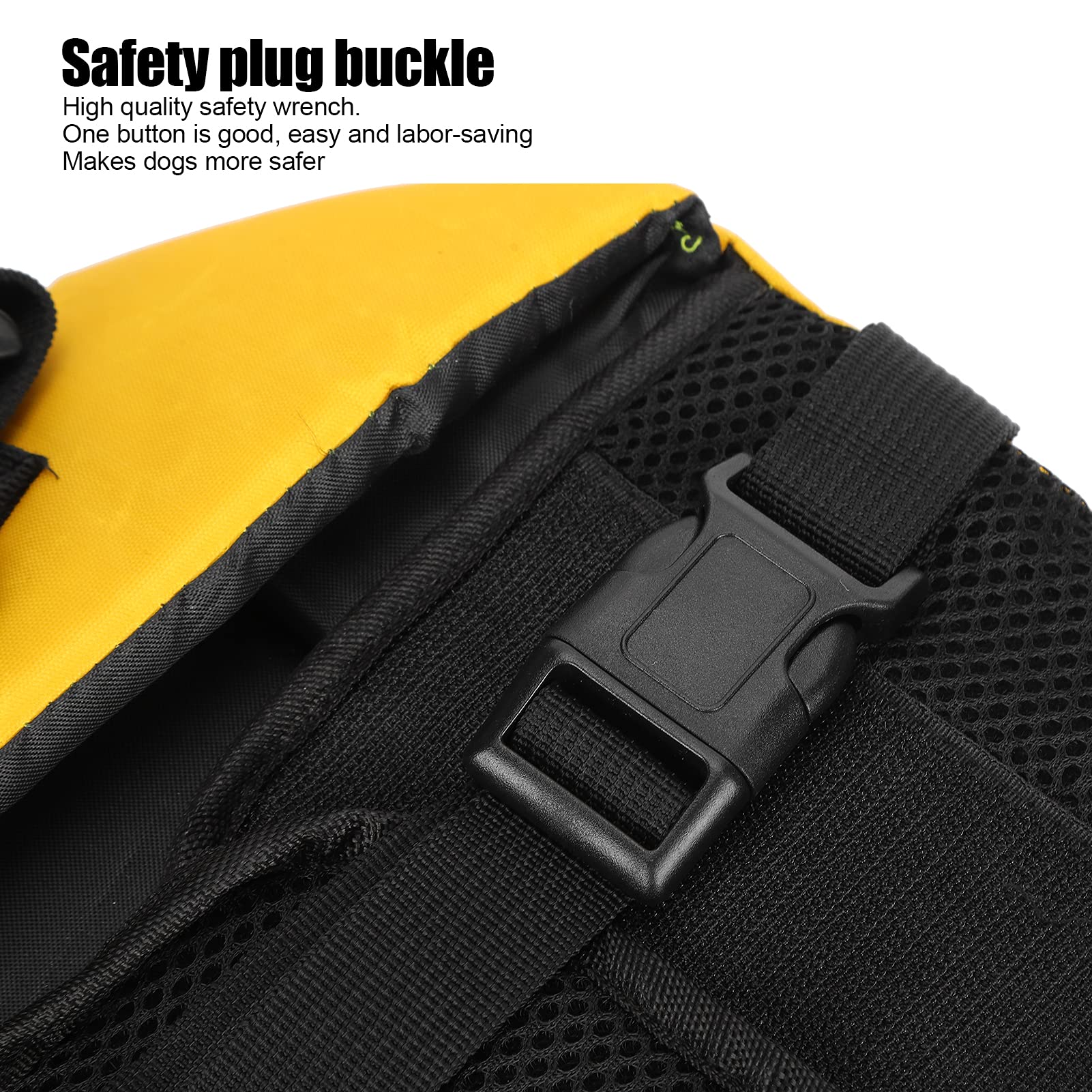 SYH&AQYE Maillot de Bain de sécurité pour Chien Gilet de Sauvetage pour Animaux de Compagnie Gilet de flottaison économiseur de Maillot de Bain pour Chiot sécurité de l'eau(XL-Jaune)