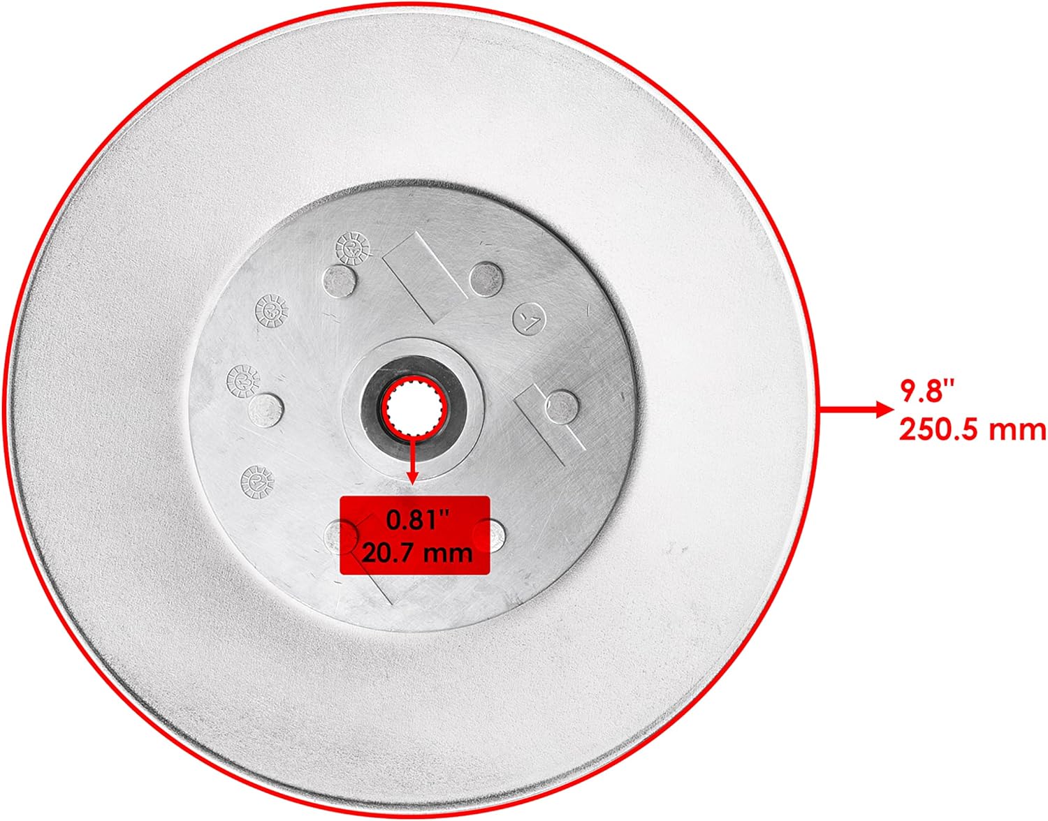 Caltric Secondary Drive Clutch Compatible with John Deere Gator TH 4X6 TS TX 2x4 AM138649 AM136809