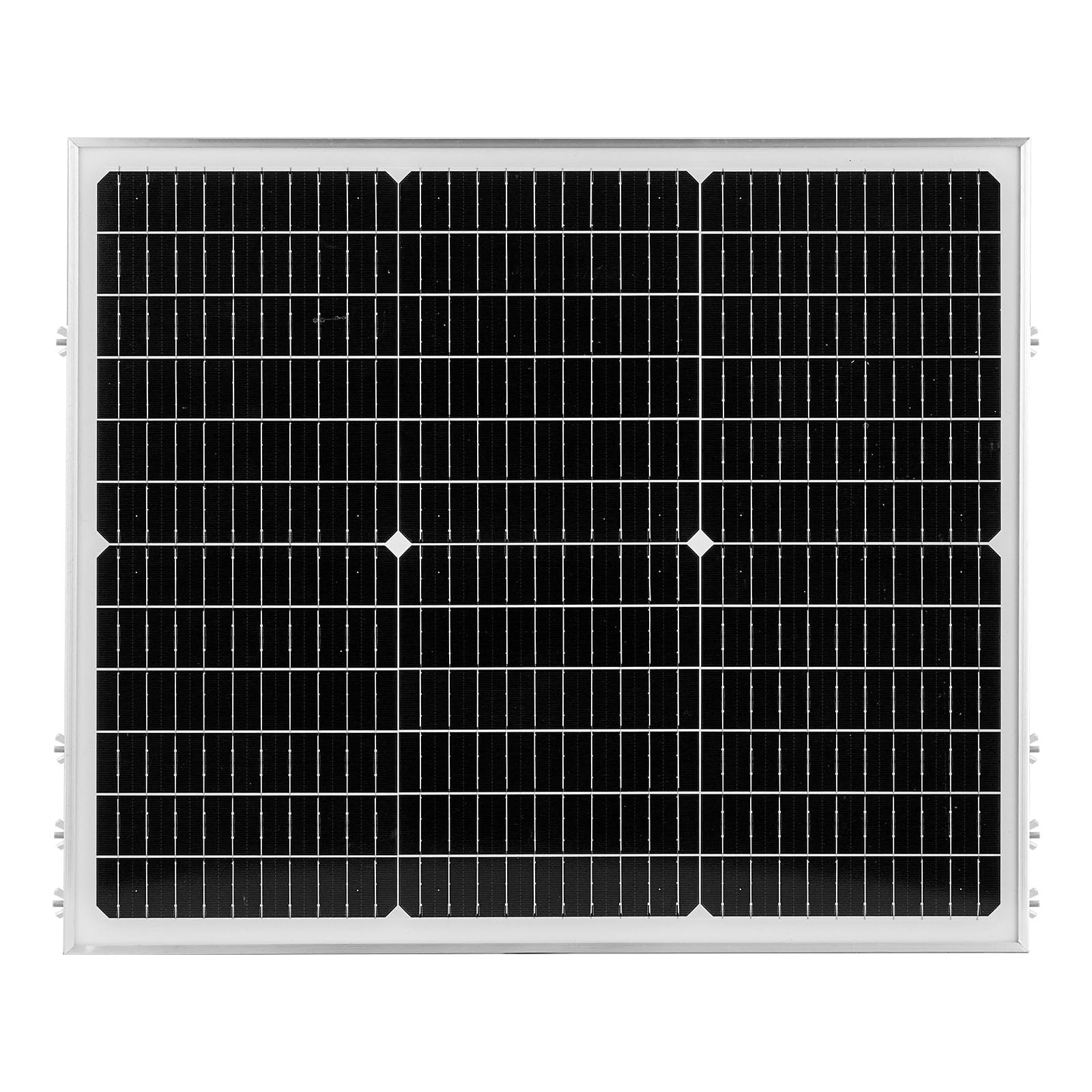 VEVOR Caricabatterie per Pannello Solare da 50 W e 12 V, Celle Monocristalline, Controllo MPPT Esterno, Staffa di Montaggio Regolabile, Impermeabile IP65, per Auto, Barche, Camper, Rimorchi