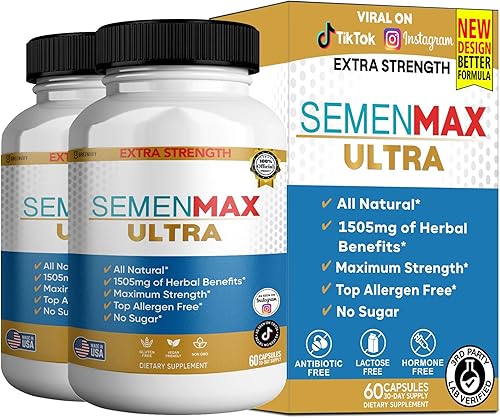 Semenmax Complejo de raíz de maca ultra orgánica, 60 cápsulas, suplemento dietético totalmente natural, sin gluten, vegano (2)
