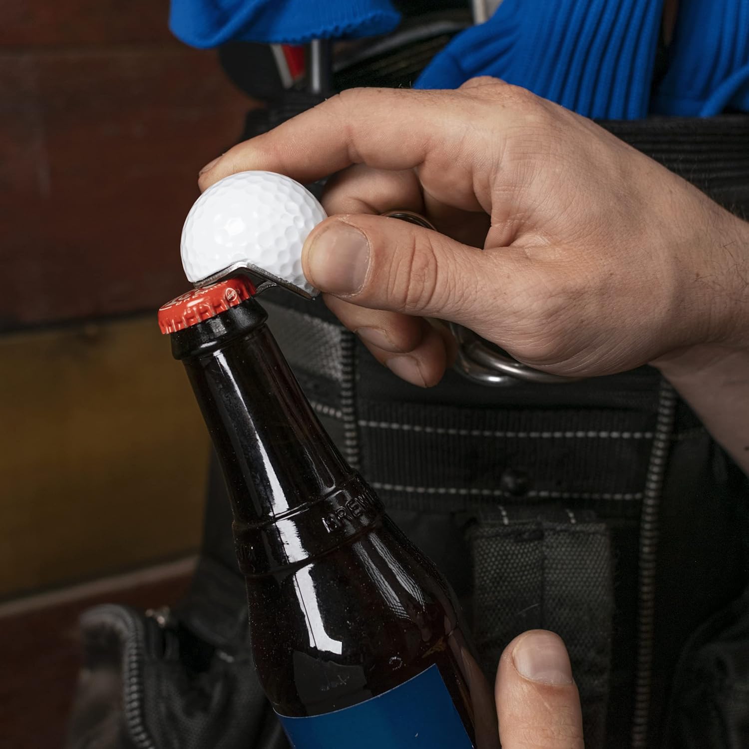 Golf & Baseball Bottle Opener, Made from real Golf Ball & Baseball, Unique Bottle Opener