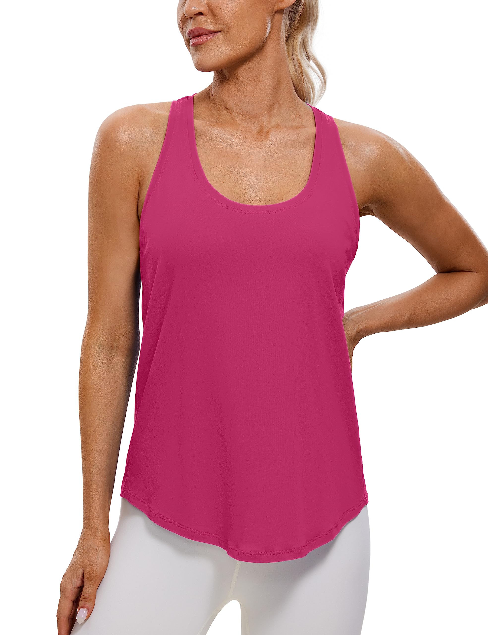 CRZ YOGA Pima Cotton Racerback Tank
