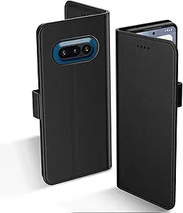 for Nothing Phone 3a Case PU Leather Flip Cover Wallet Protector with id Holder Card Slots Magnetic Closure Protective Phone Cover for Phone 3a Wallet Case, Black