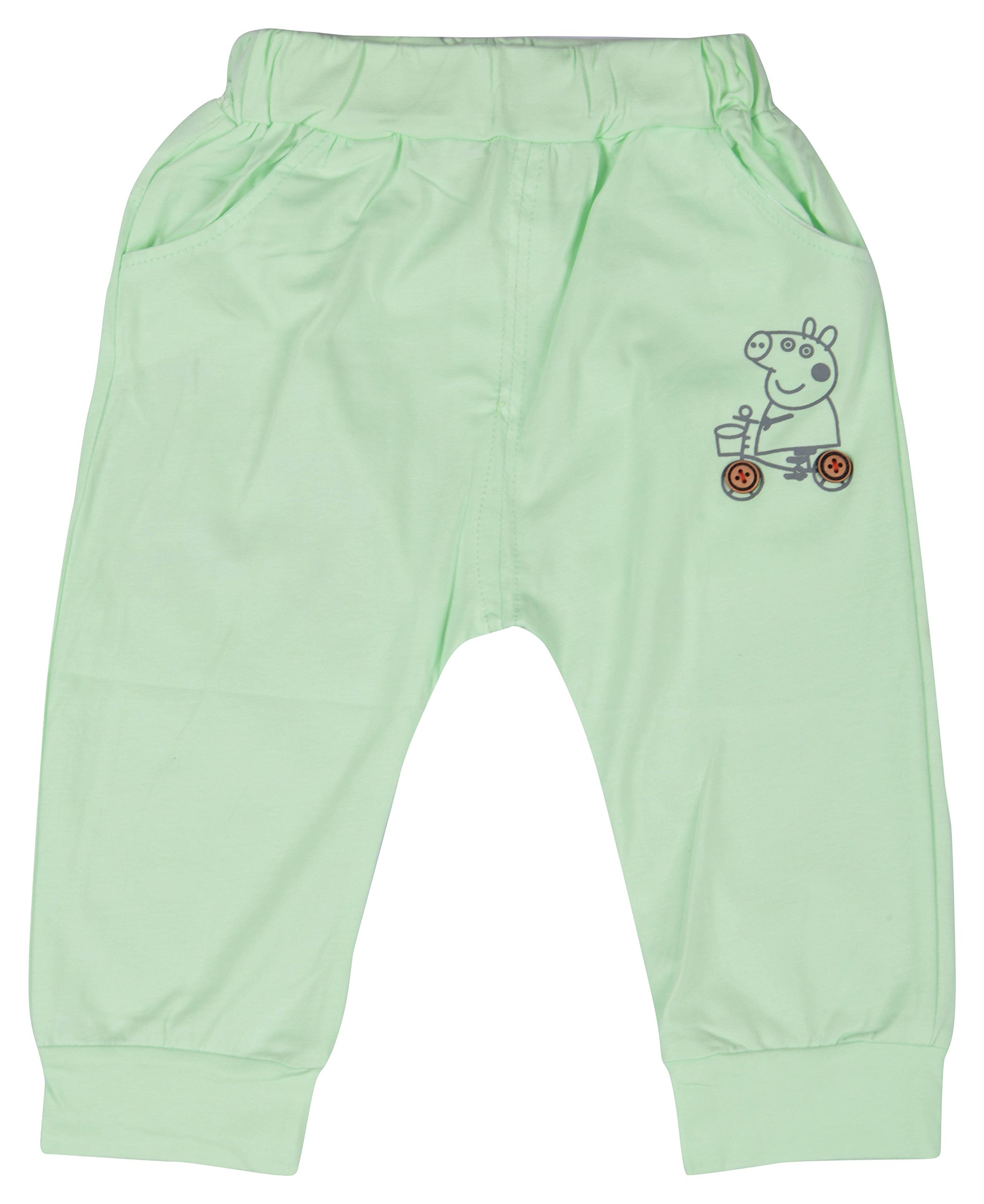 Mummamia Unisex Babies Pippa Pig, Mouse Cotton ycra Capri with Fancy Back - Green