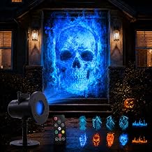 32FT HD Halloween Projector Halloween Skull Dynamic Light