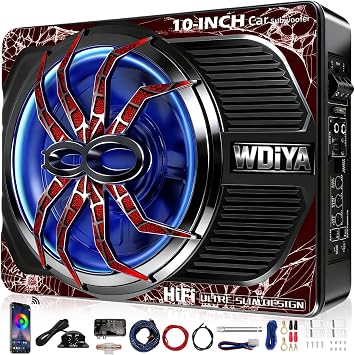 2000W Under Seat Subwoofer with Amp 10 Subwoofer and Amp Package Slim Subs