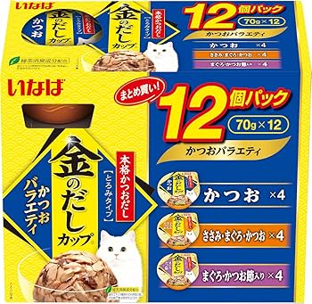 Amazon.co.jp: いなば 金のだしカップ かつおバラエティパック 70g×12