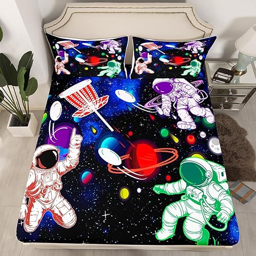 Miniatura 11 de Manfei Sábana bajera ajustable musical tamaño individual, juego de ropa de cama con estampado de notas musicales retro para niños y niñas, Marrón y