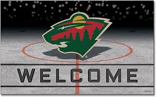 FANMATS 21275 Minnesota Wild Crumb Rubber Outdoor Door Mat - 18in. x 30in.