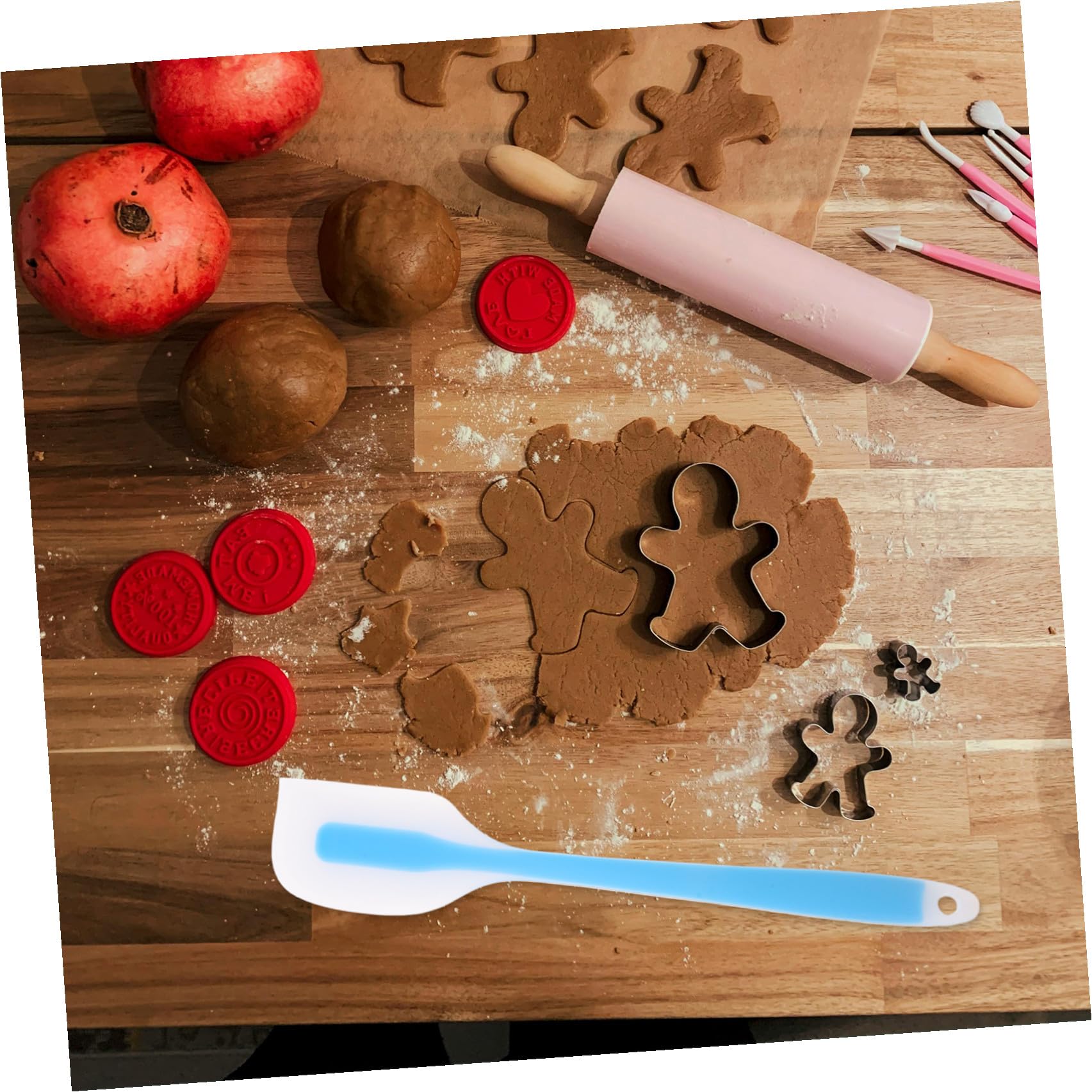 Luxshiny 20piezas Espátulas de Silicona para Hornear Raspador Flexible sin Costuras Resistente al Calor para Decorar Pasteles y Mezclar Ingredientes Herramienta Precisa para Glaseado