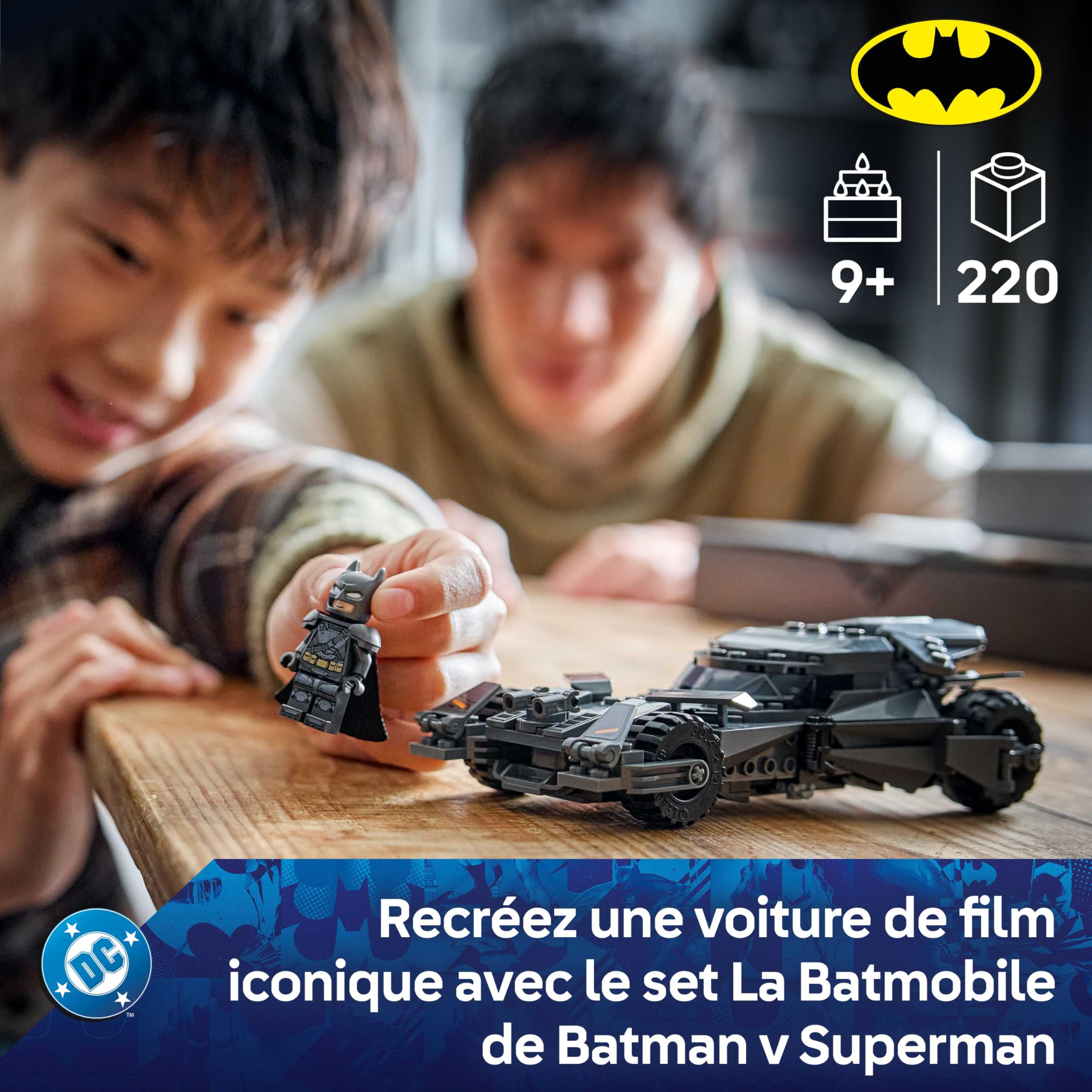 LEGO DC Batman La Batmobile de Batman v Superman - Jouet Voiture - Maquette Collector de Super-Héros avec Minifigurine - Idée de Cadeau d'anniversaire pour Garçon dès 9 Ans ou Ado Fan du Film 76331