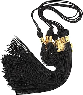 EXCEART Graduação 6 Pçs Borla De Formatura De Formatura Acadêmica Borla Com Pingente De Ano 2023 Chapéu De Formatura Decoração Tassel Encantos Data Para Festa De Formatura De 2023 Preto