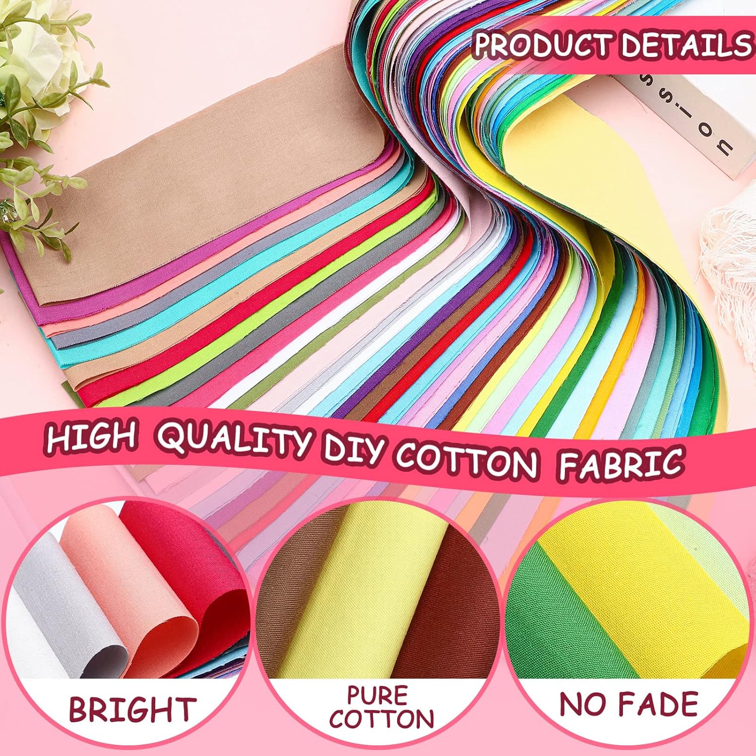 Kingdder 70 Pcs Jelly Fabric Quilting Strips, 2.55 Inch Roll up Solid Color Precut Cotton Patchwork Jelly Fabric Craft for Quilters and Sewing DIY Crafts