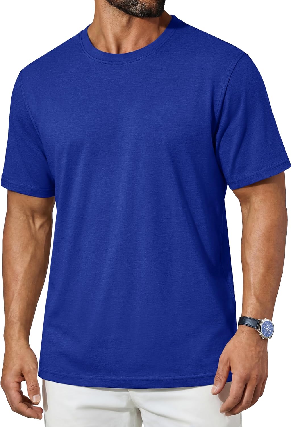 TACVASEN Men's T-Shirts Short Sleeve UPF50+ Mositure Wicking Shirts Lightweight Cooling Crew Neck Tshirt