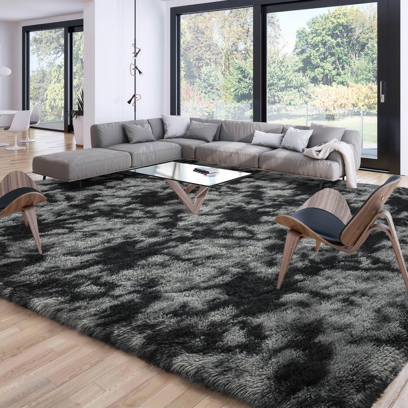 Merelax Soft Area Rugs for Livingroom Bedroom, Shaggy Plush Fuzzy Fluffy Carpet Furry Fur Rug, Modern Indoor Comfy Nursery Kids Dorm Home Decor Floor