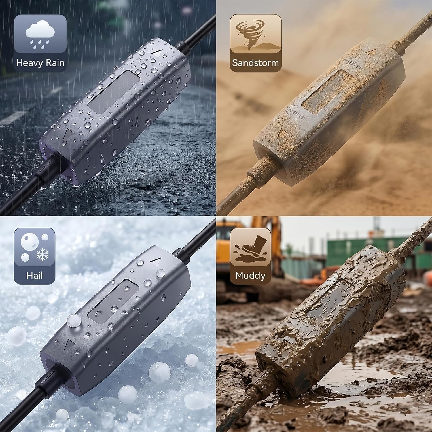 Starlink Cable Coupler for Gen 3 & 4X&MINI, IP68 Waterproof RJ45 Cable Connector, Ethernet Adapter Extension, Supports Cat6/Cat7
