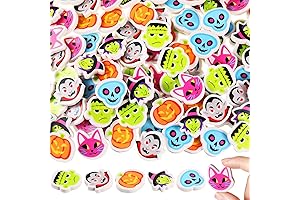 72 Pcs Halloween Erasers Bulk for Kids Party Favors