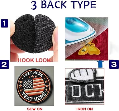 Custom Embroidery Image Patches, Personalized Design Your Own Patch, Iron On or Sew On Custom Shape Badges for Jackets, Hats, Uniforms, Backpacks 1