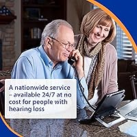 Vista 5 de Hamilton CapTel 2400iSPNBT Captioned Telephone, Hearing Impaired Phones, Volume Control with up to 40dB Amplification Gain, Large Touch Screen