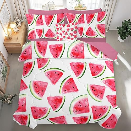 Miniatura 46 de Juego de cama individual de 8 piezas con edredón y sábanas en una bolsa para niños y niñas en una bolsa - Linda ropa de cama de animales de granja