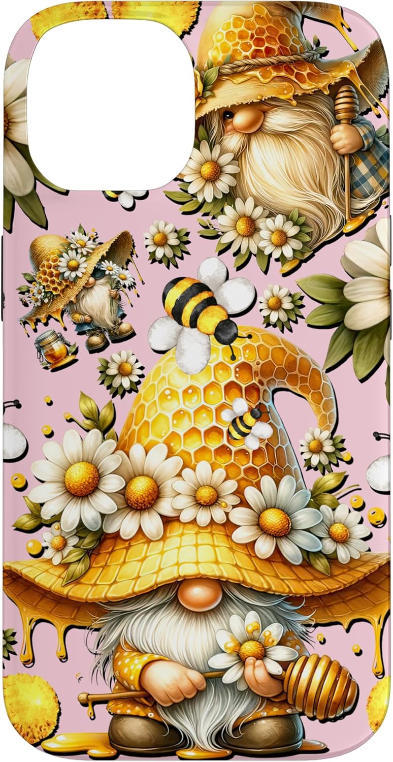 Floral Daisy Flower Pattern for Spring Cute Summer Gnome Case for iPhone 17