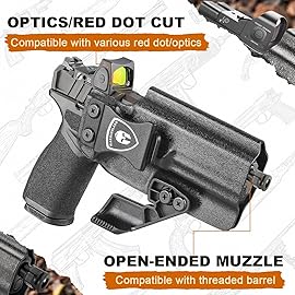 WARRIORLAND IWB Kydex Holster w/Claw & Optics Cut Compatible with Springfield Armory Echelon 4.0C / 4.5F Pistol, Inside Waistband Concealed Carry Holster, Adj. Retention & Cant, Right Hand