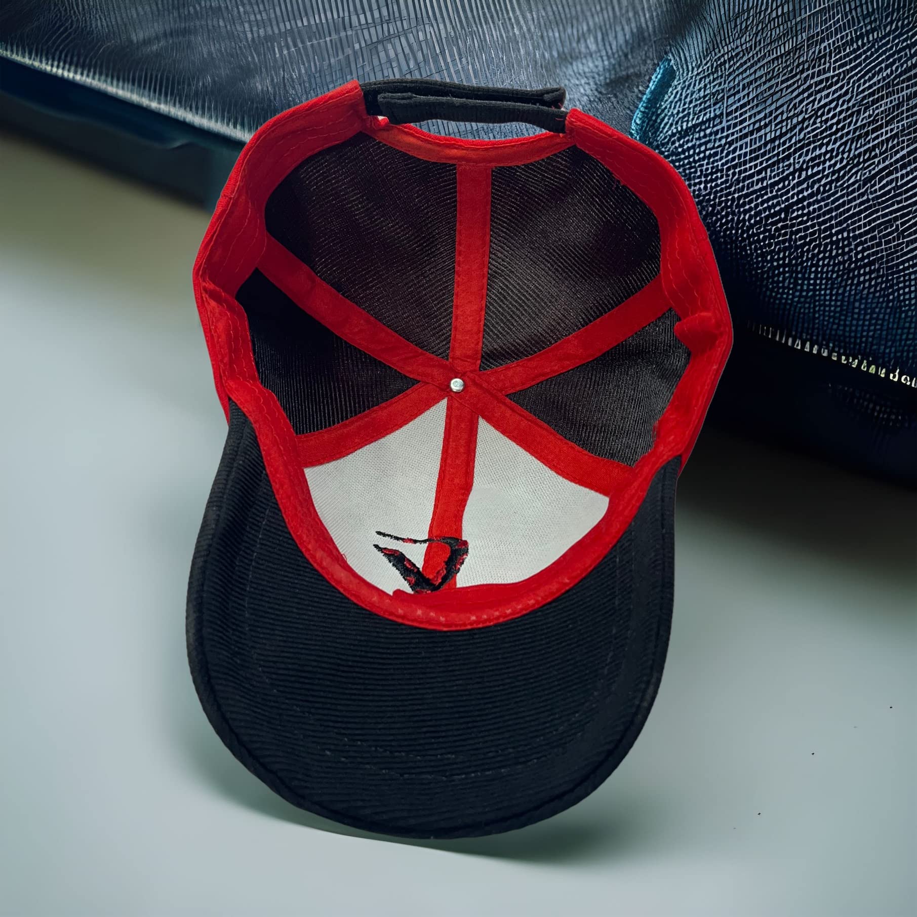 Mee Trend Outdoor Adjestable Baseball Cap for Boy & Girl (Age 4 to 14 yrs) (Y-Red & Black) 3