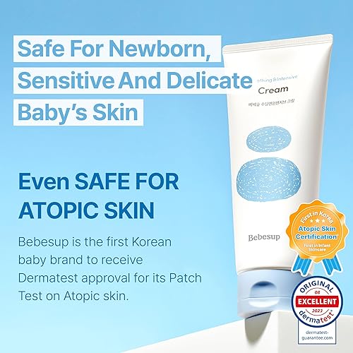 Miniatura 7 de BEBESUP - Crema para bebés con barrera de humedad de 100 horas Cuidado de la piel coreano para pieles sensibles y atópicas Cápsula de ceramida