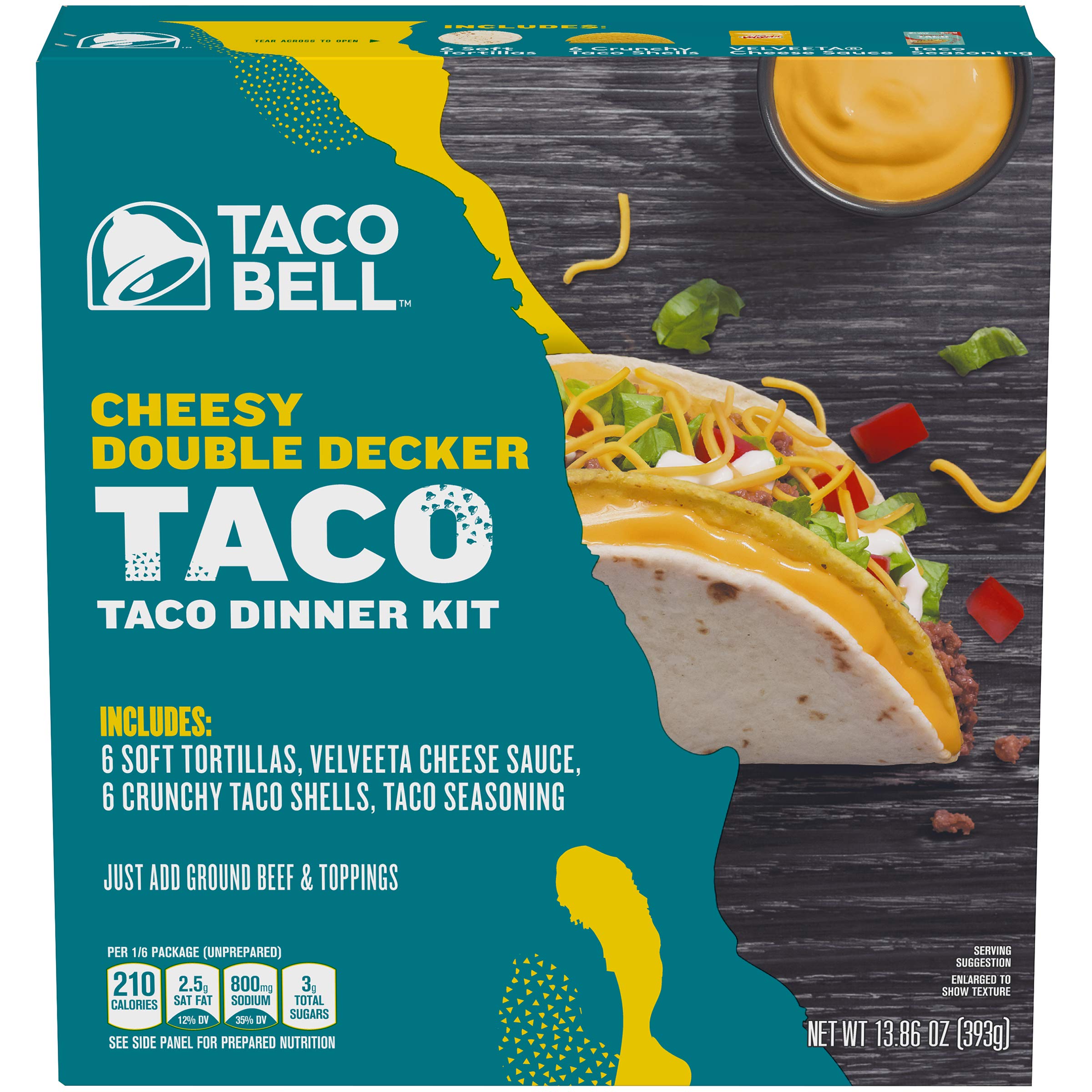 Taco Bell Cheesy Double Decker Taco Dinner Kit (13.86 oz Box) Buy
