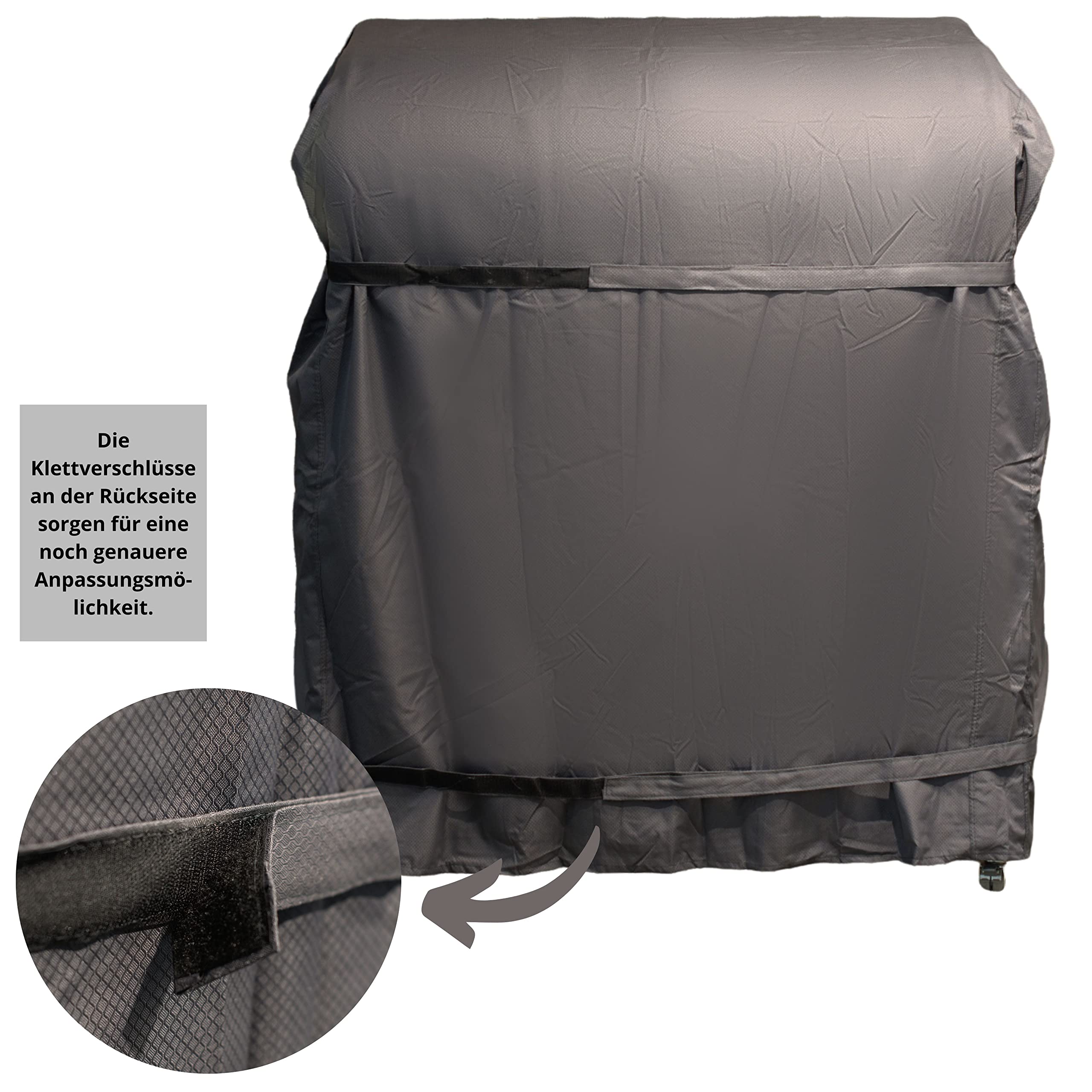 Strandkorb Schutzhülle Winterfest, Premium Abdeckhaube aus Ripstop Gewebe mit TPU Beschichtung, wasserdicht, reißfest, UV-beständig und atmungsaktiv (M 120cm)