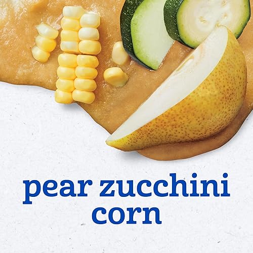 Vista 29 de Gerber 2nd Foods - Alimento para bebés, mezcla de puré de piña y pera, natural y sin OMG, tarros de 4 onzas, 2 paquetes con 8 unidades (16 unidades).