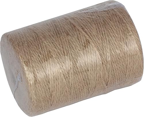 Miniatura 4 de Cuerda de cáñamo natural de yute de 299.9ft, cuerda de Navidad, materiales de embalaje duraderos, cordel para jardinería