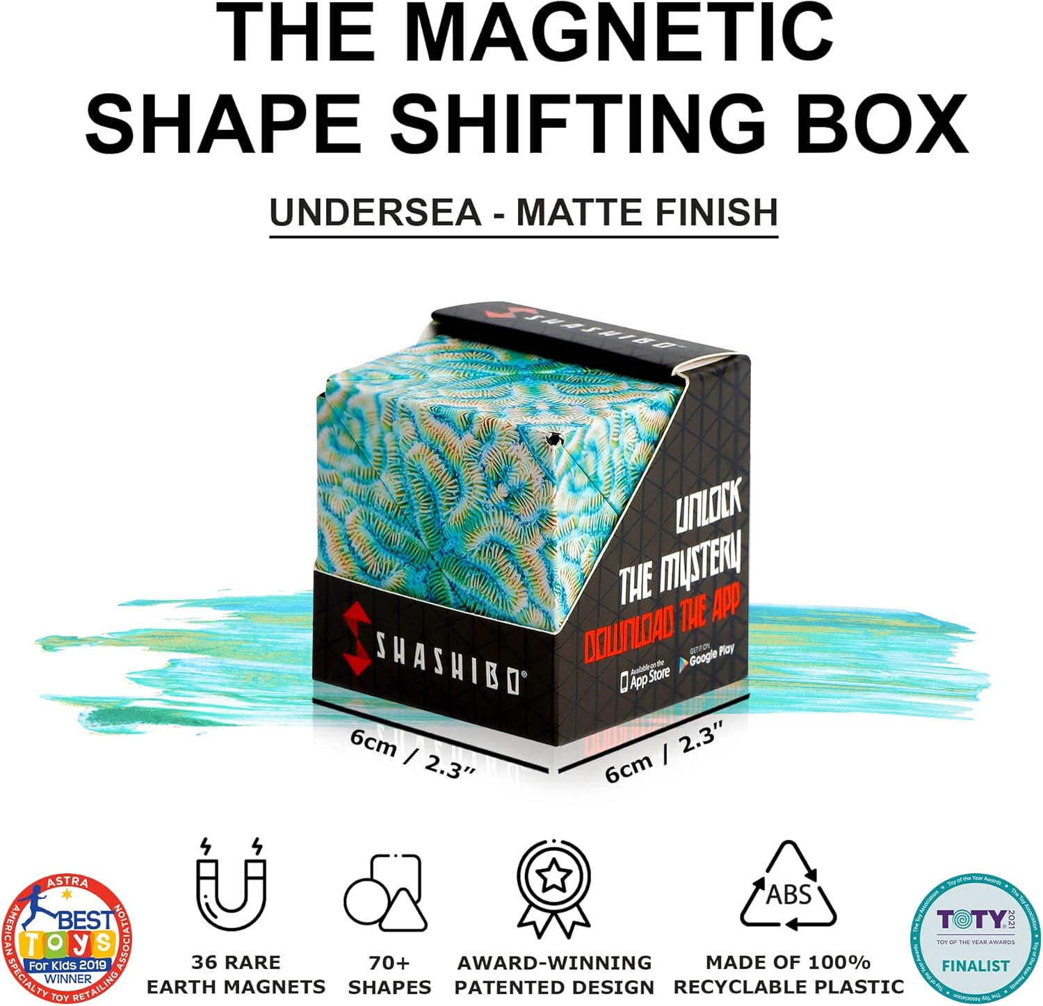 SHASHIBO Bundle - Shashibo Battle Shapes Magnetizing Puzzle Game and Undersea