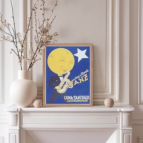 Vista 49 de Poster Master Póster de jazz vintage, impresión retro del festival de jazz de París, arte musical, regalo ideal para hombres, mujeres, músicos