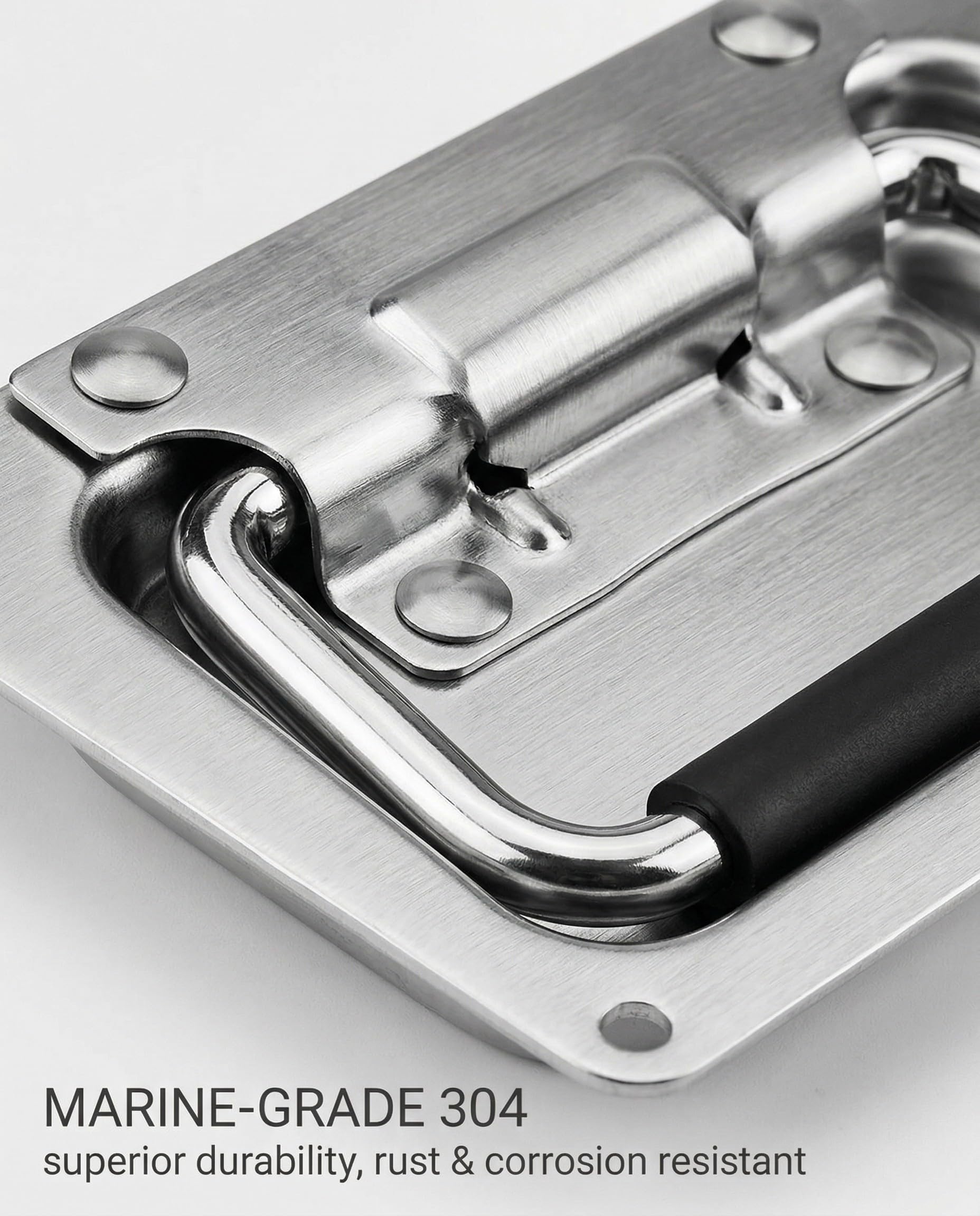 1Pcs Maniglia Boccaporto,Maniglie Marine Maniglia Nascosta Acciaio Inox Maniglia di Tiro Maniglia Sollevamento,Maniglia Multiuso,per Boccaporto Marinaio Armadietto Yacht