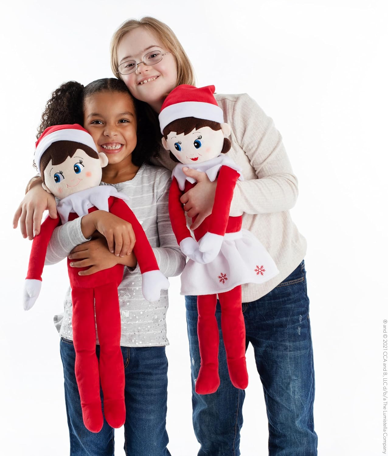 The Elf on the Shelf Plushee Pals Huggable, Red, 27 inches, Scout Elf Plush Toys - Lovable Stuffed Blue Eyed boy