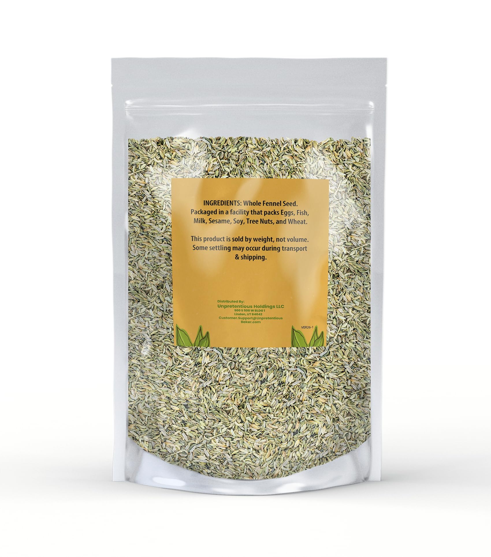 Amazon.com : Unpretentious Fennel Seeds (1 lb) Whole Seeds, Use in